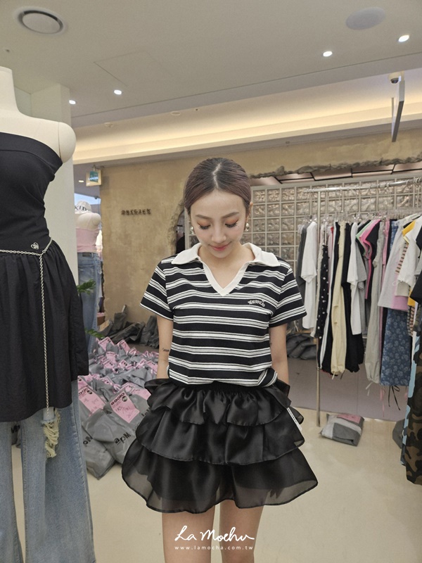 澎感光澤顯瘦褲裙